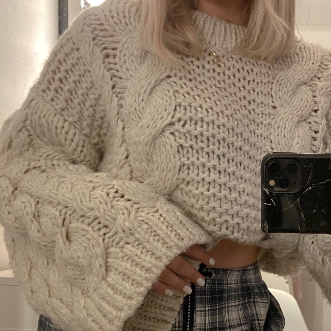 Stickad tröja 