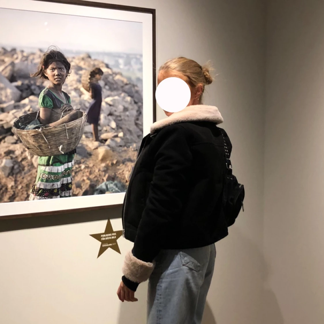 Bikerjacka med päls - 90