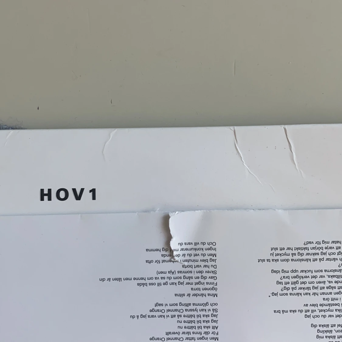 Hov1 vinyl skiva  - 91