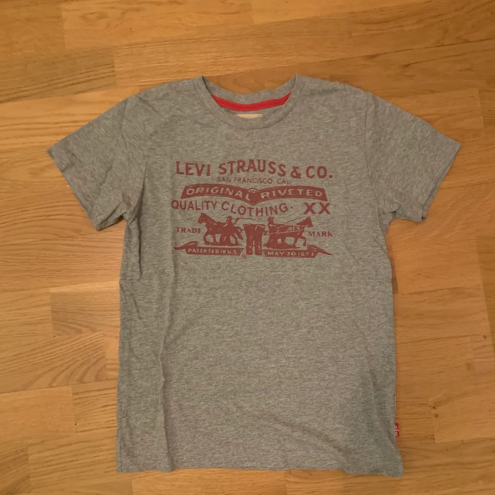 Snygg grå Tröja från Levis i bra skick. Storlek 10 (barn). T-shirts.