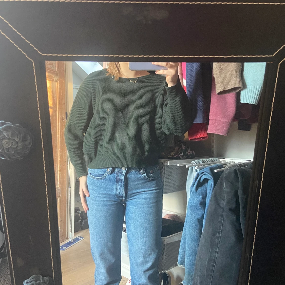 Skogsgrön tröja - 90