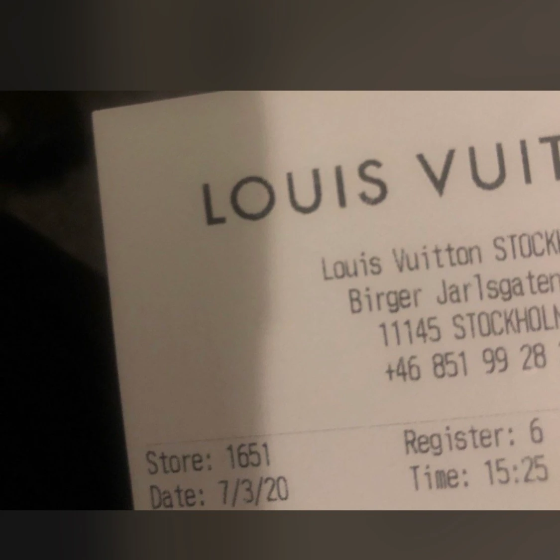 Louis Vuitton presentkort  - 91