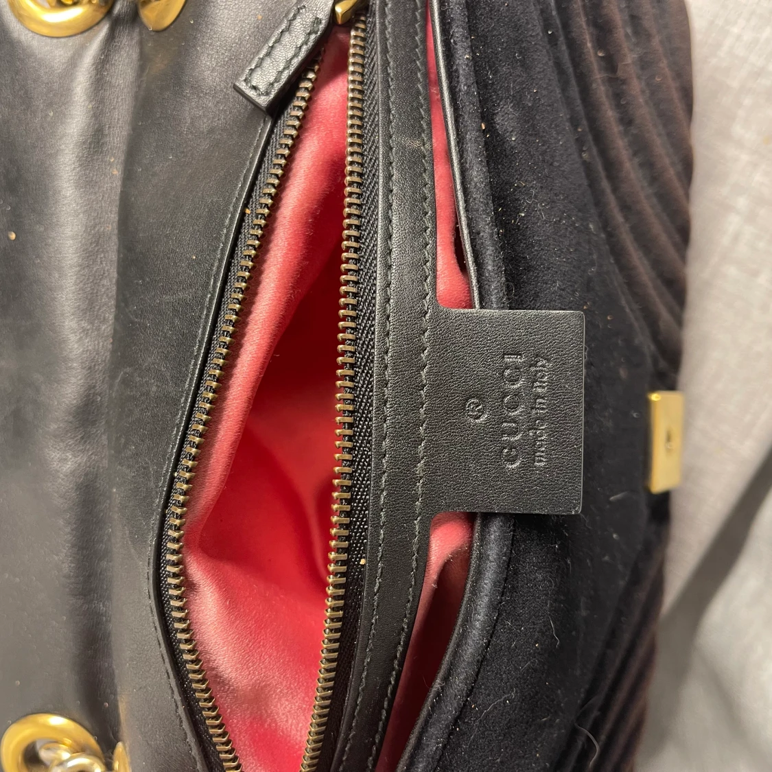 Gucci marmont velvet black  - 91