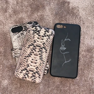 Telefon skal - Två iPhone 8+ skal, passar till 8+/7+ använda ett fåtal gånger i mycket bra skick!! 20kr/st