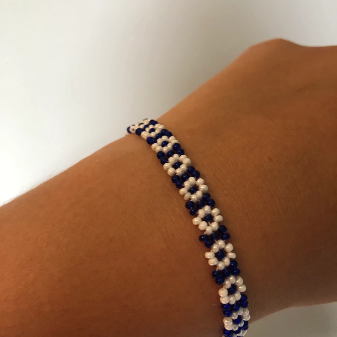 Armband blå och vit - 91