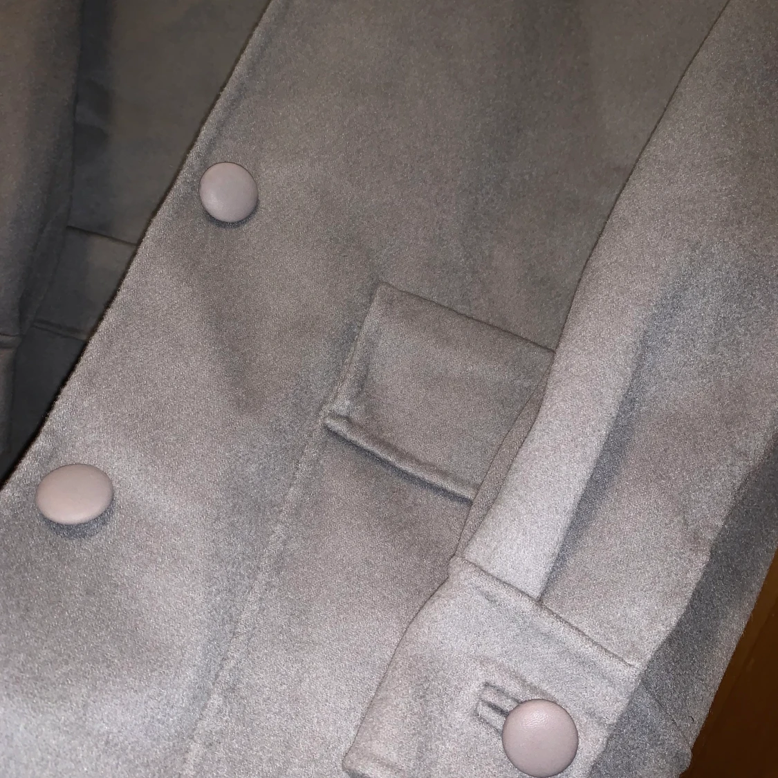 Helt Ny! Skjortjacka i ullmix 46/L - 91