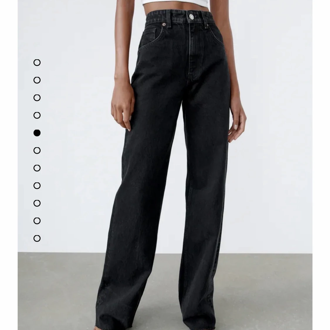 Urtvättade vida zara jeans - 91