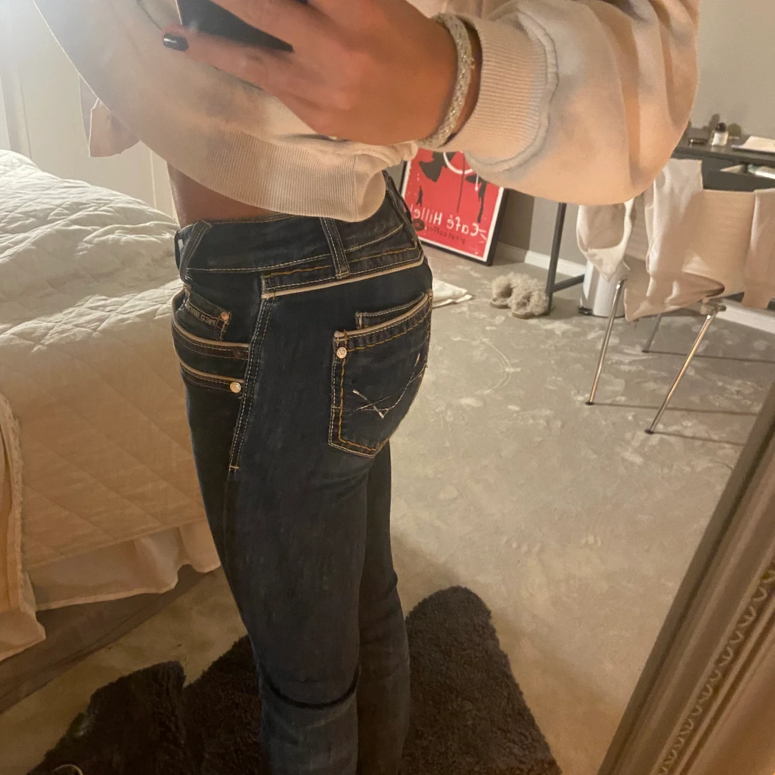 Lågmidjade jeans - 90