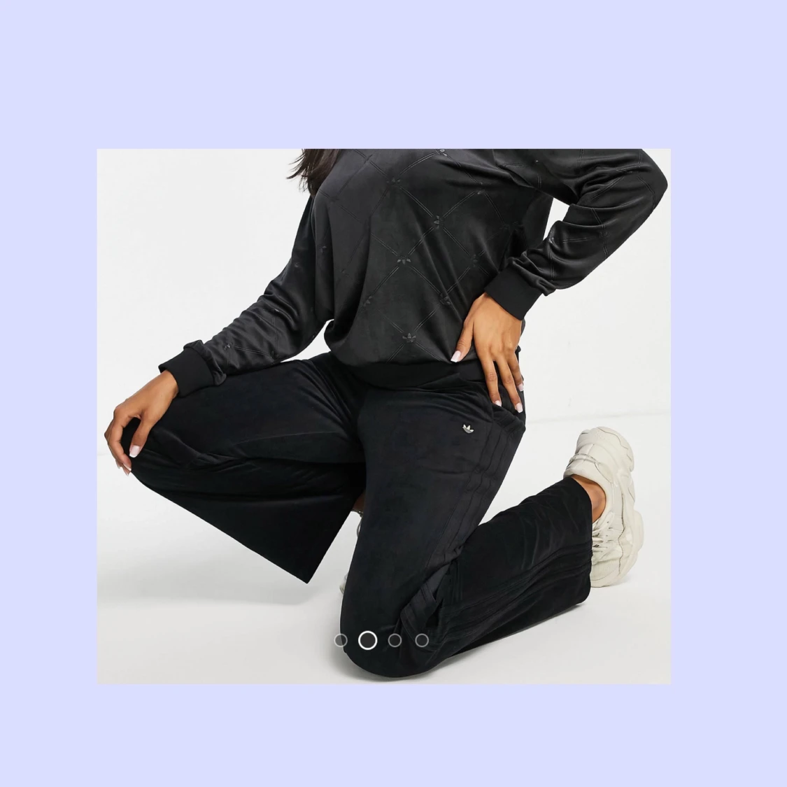 Adidas velour byxor strlk L/44 - 91