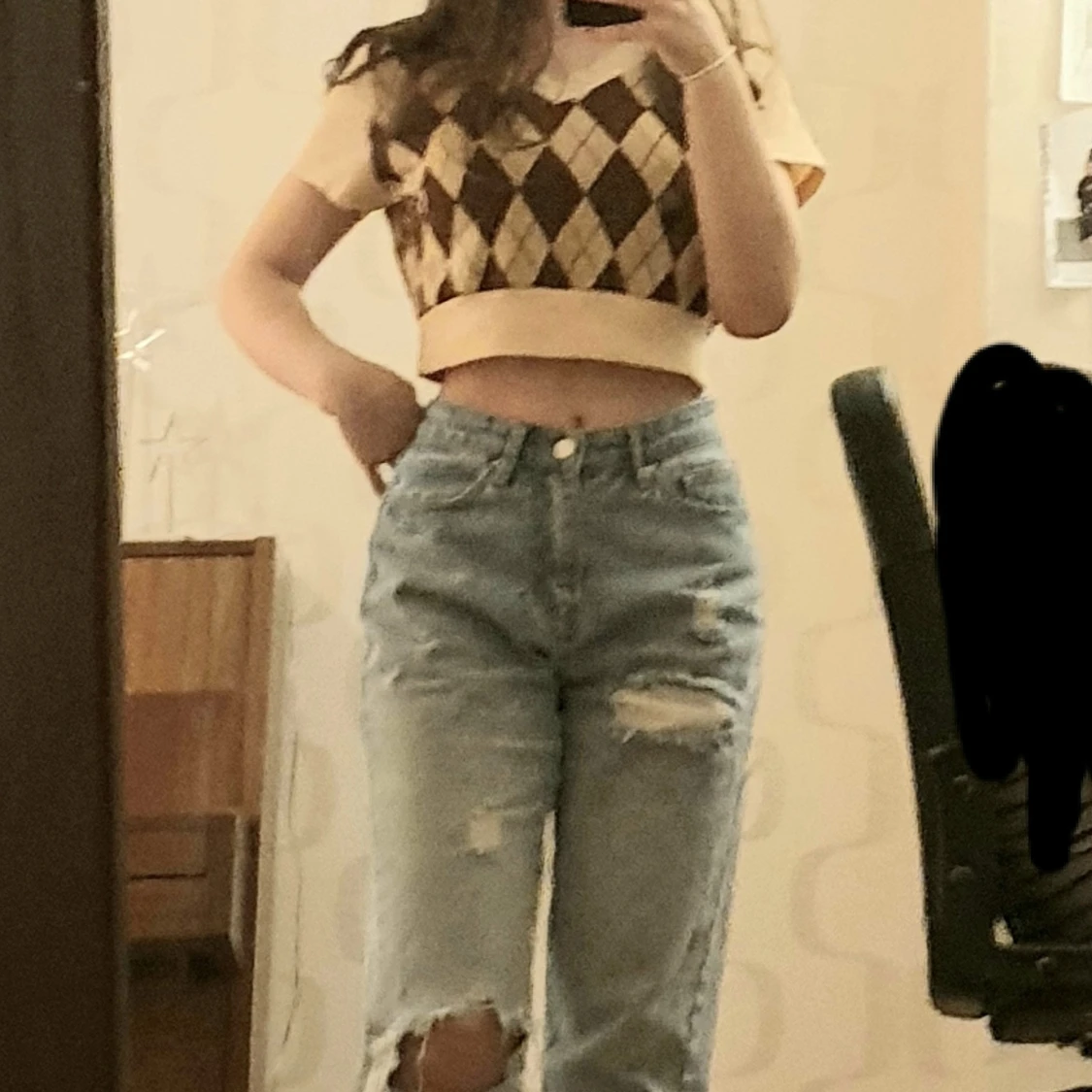 Beige top stl:S - 90