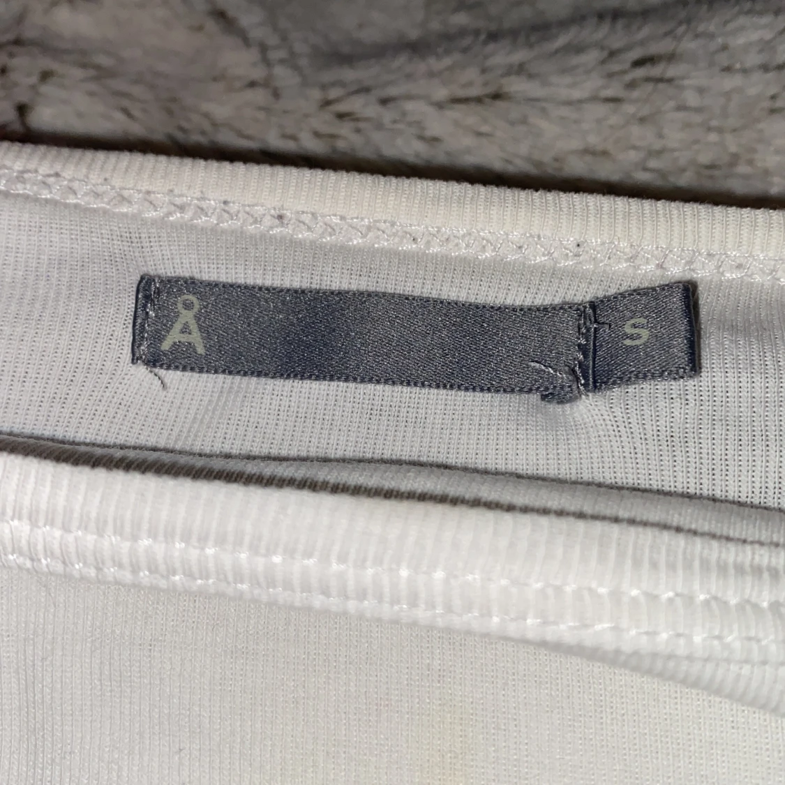 Vit långärmad tröja  - 90