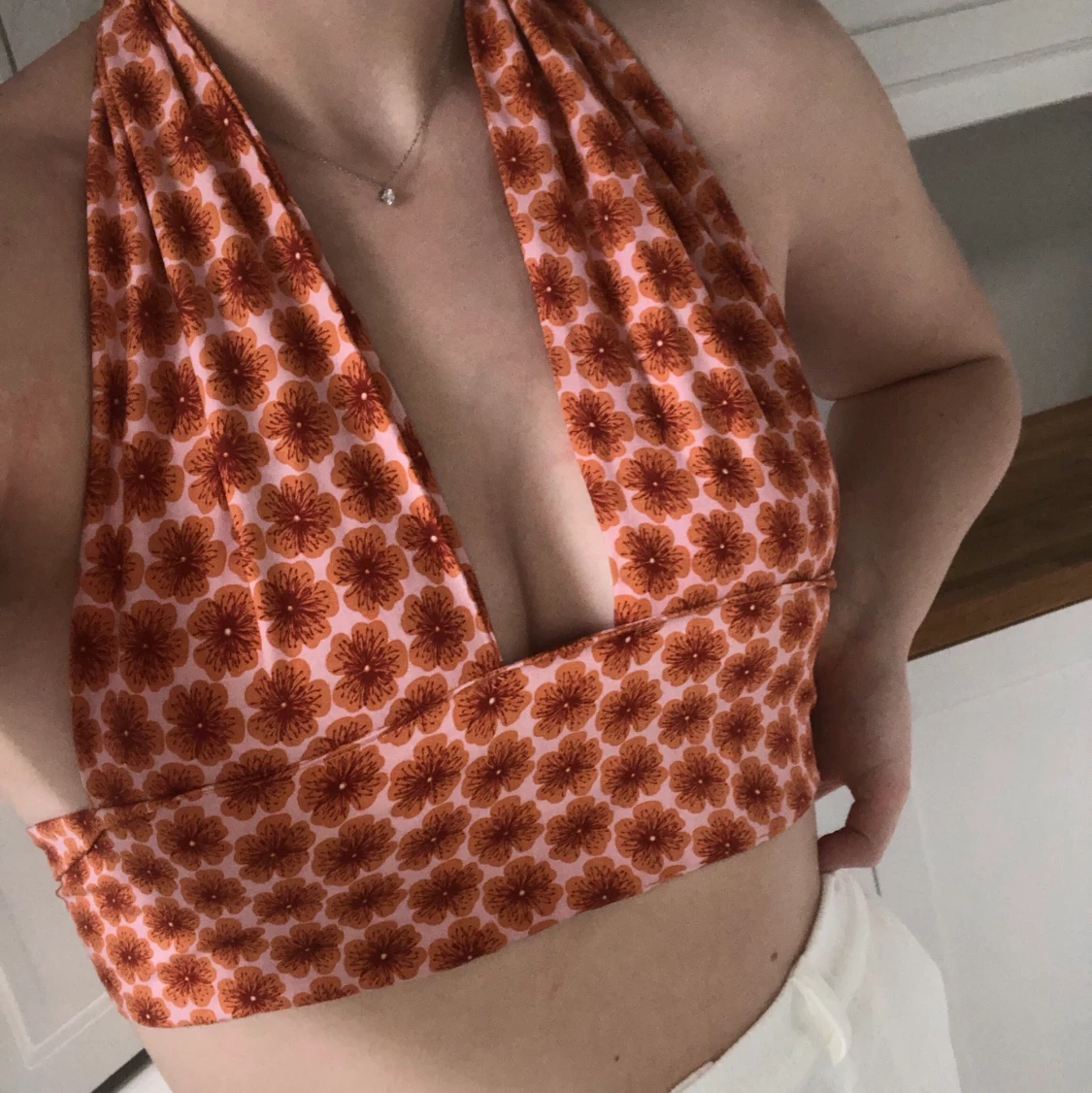 Egen sydd färgglad topp💛🧡🤍