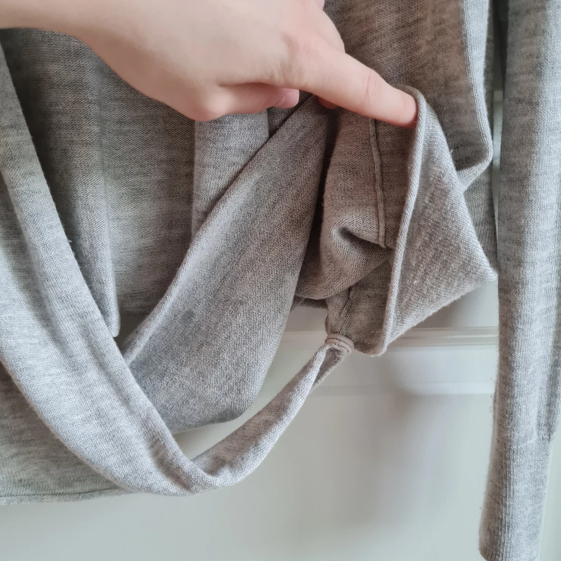 Grey H&M wrap waterfall cardigan - 91
