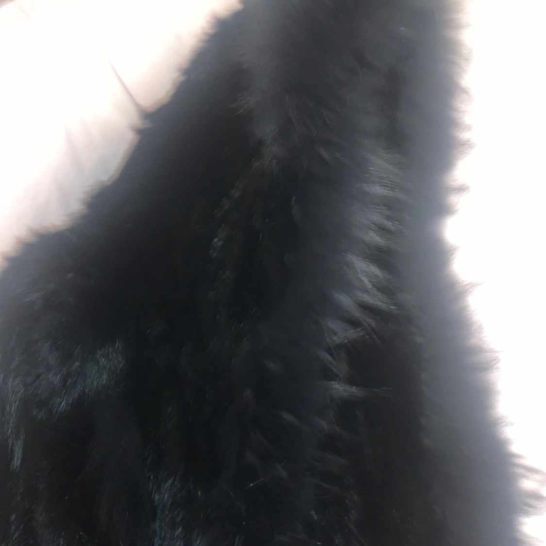 Snygg päls väst med luva - 90