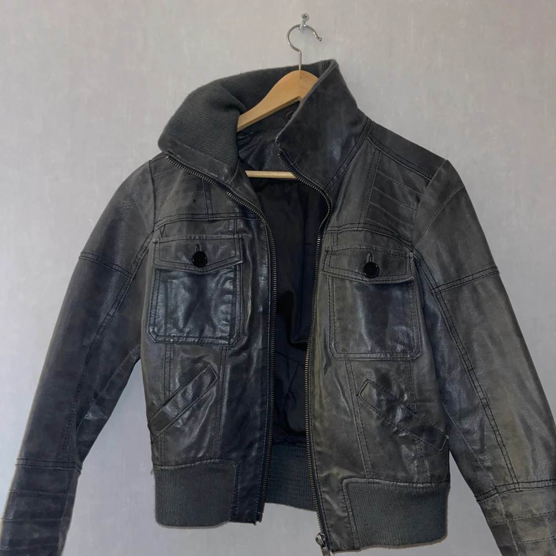 Vintage skinnjacka  - 90