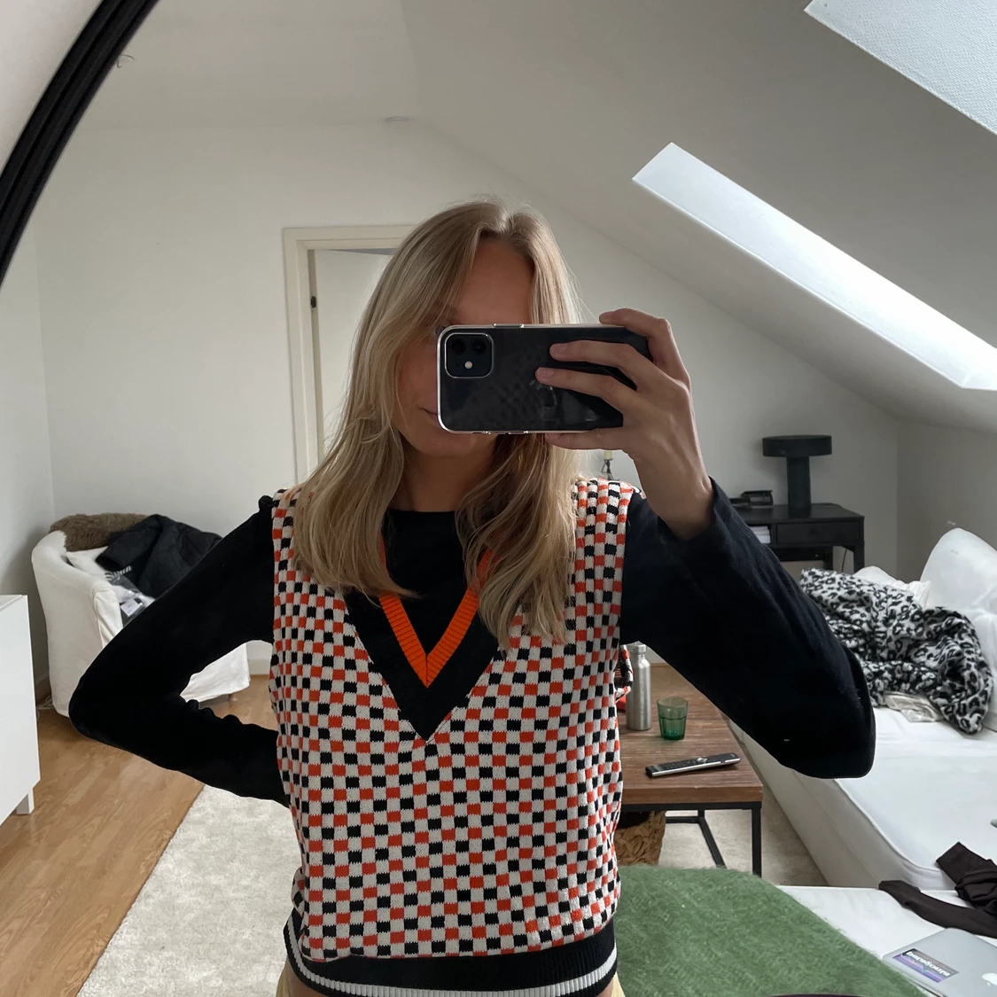 Mönstrad väst  - 90