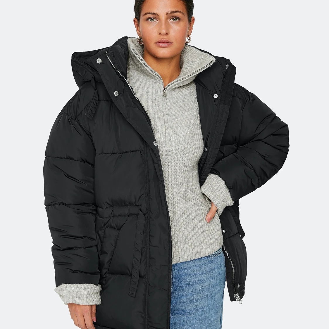 Svart Pufferjacka Bikbok - 90