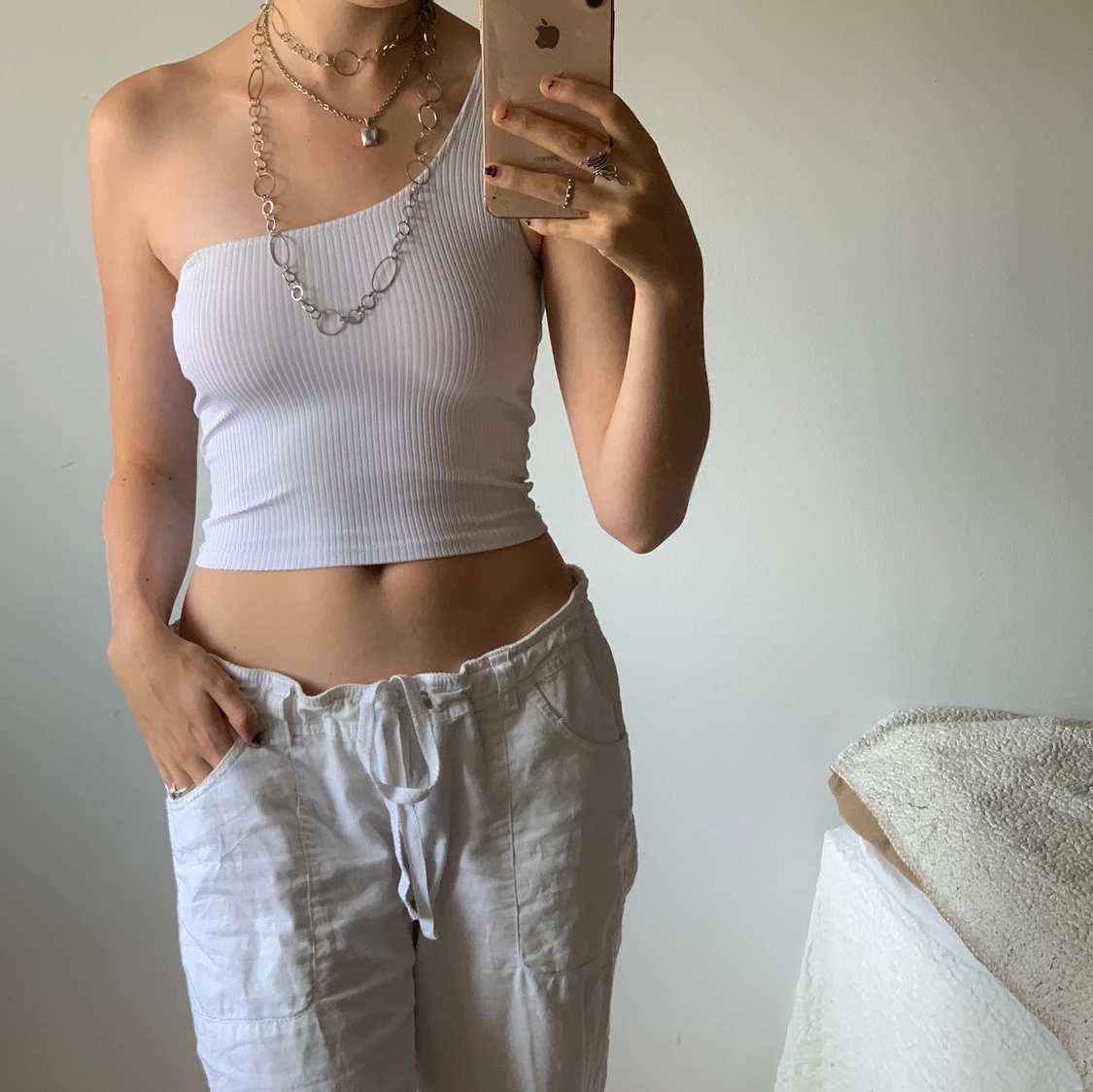 oneshoulder topp - 90