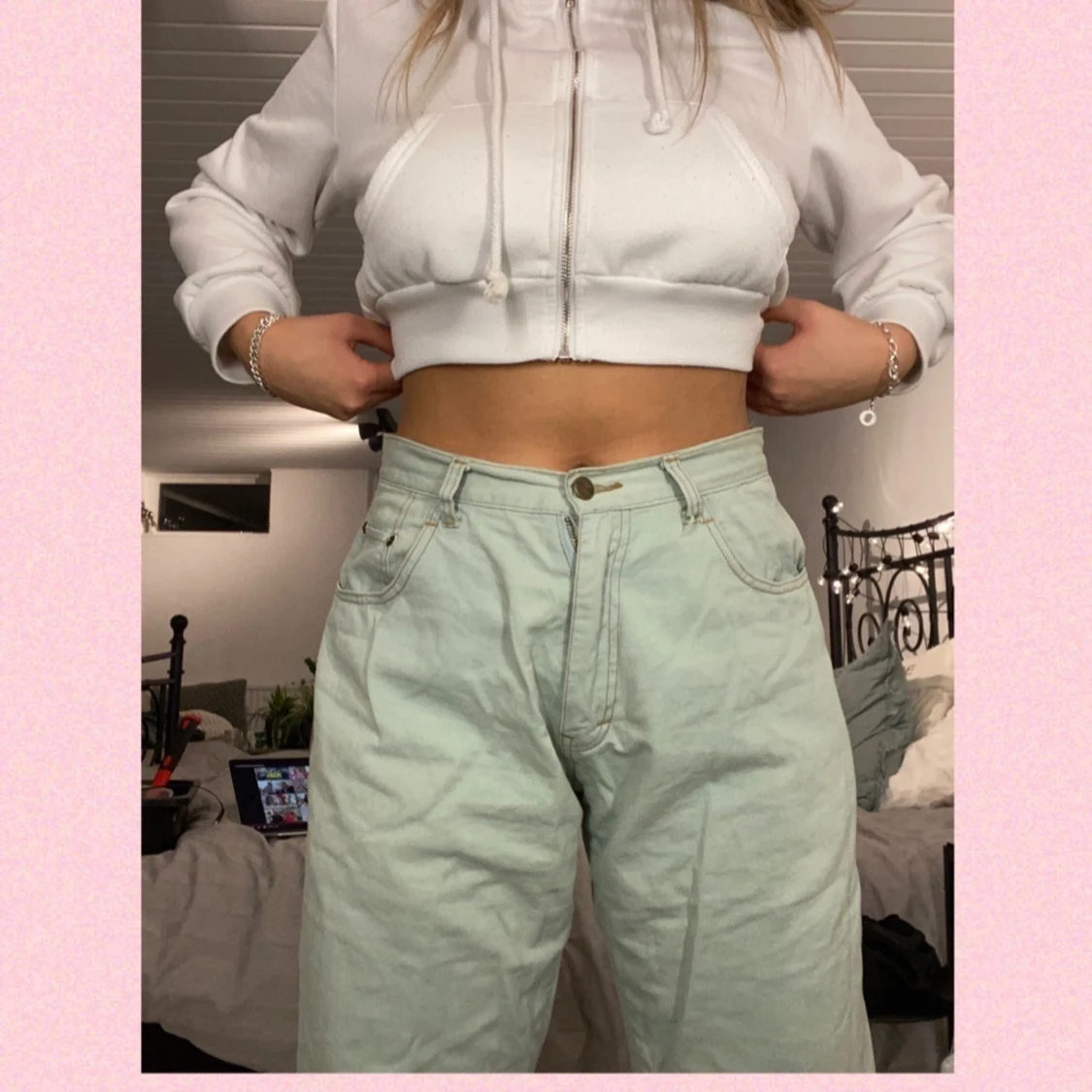 Mintgröna Jeans  - 91