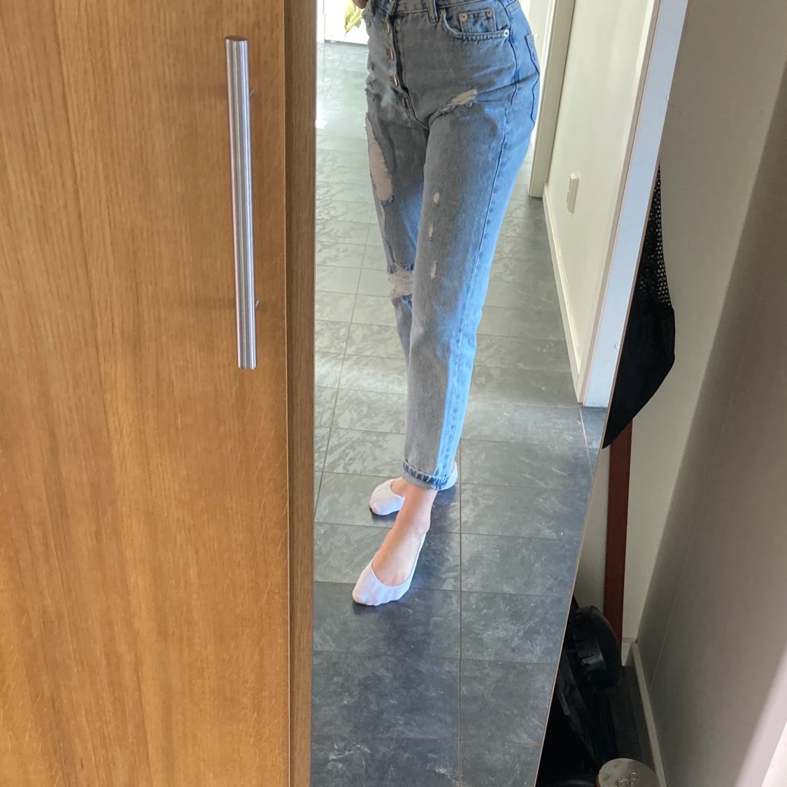 Slitna mom jeans - 90