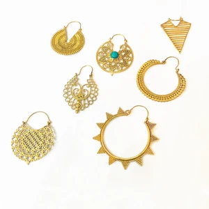 Örhängen  - Mässing Örhängen missfärgat inte .! 