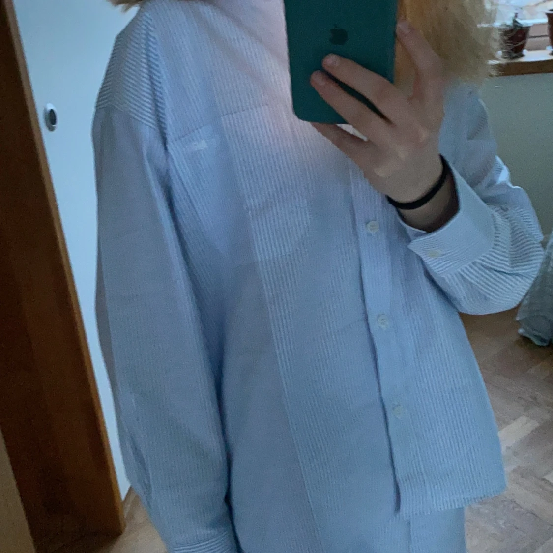 Djerf avenue blue breezy shirt och shorts - 90