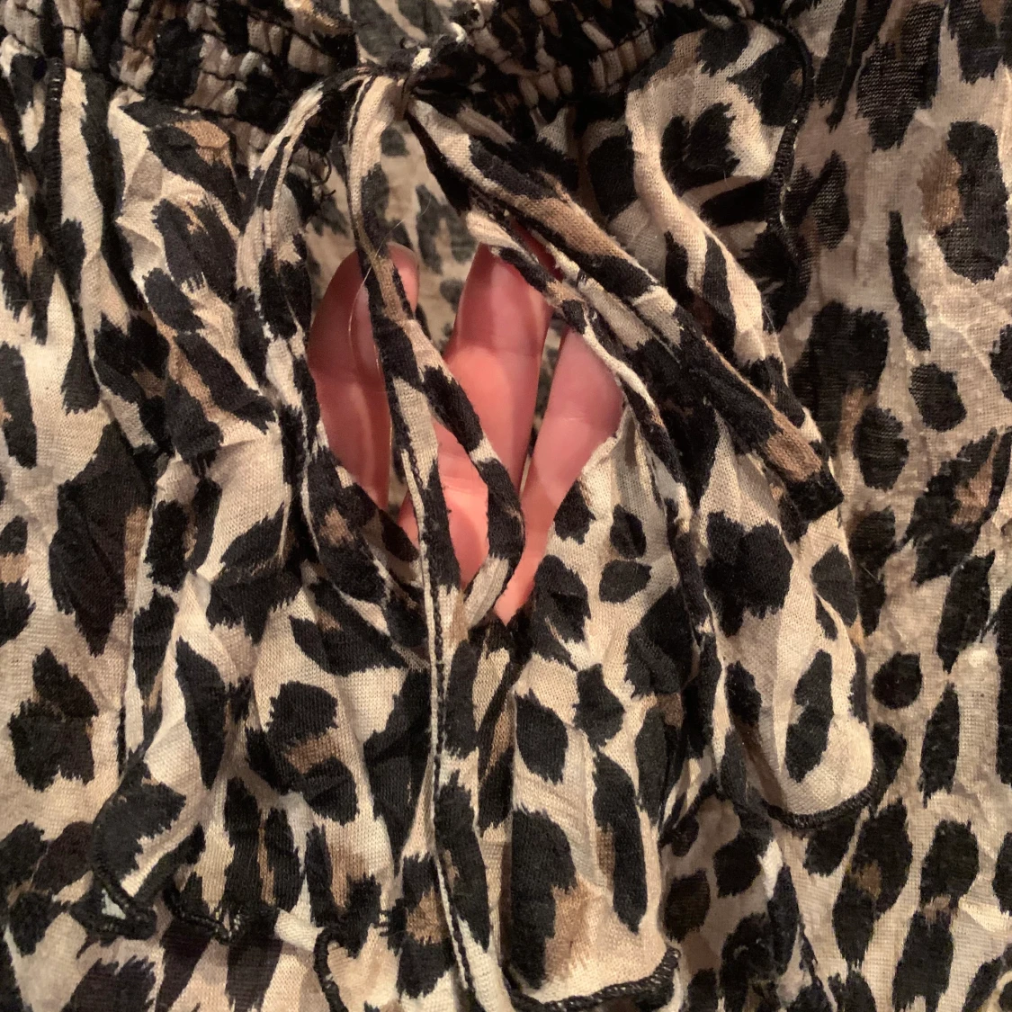 Leopardmönstrad blus - 91