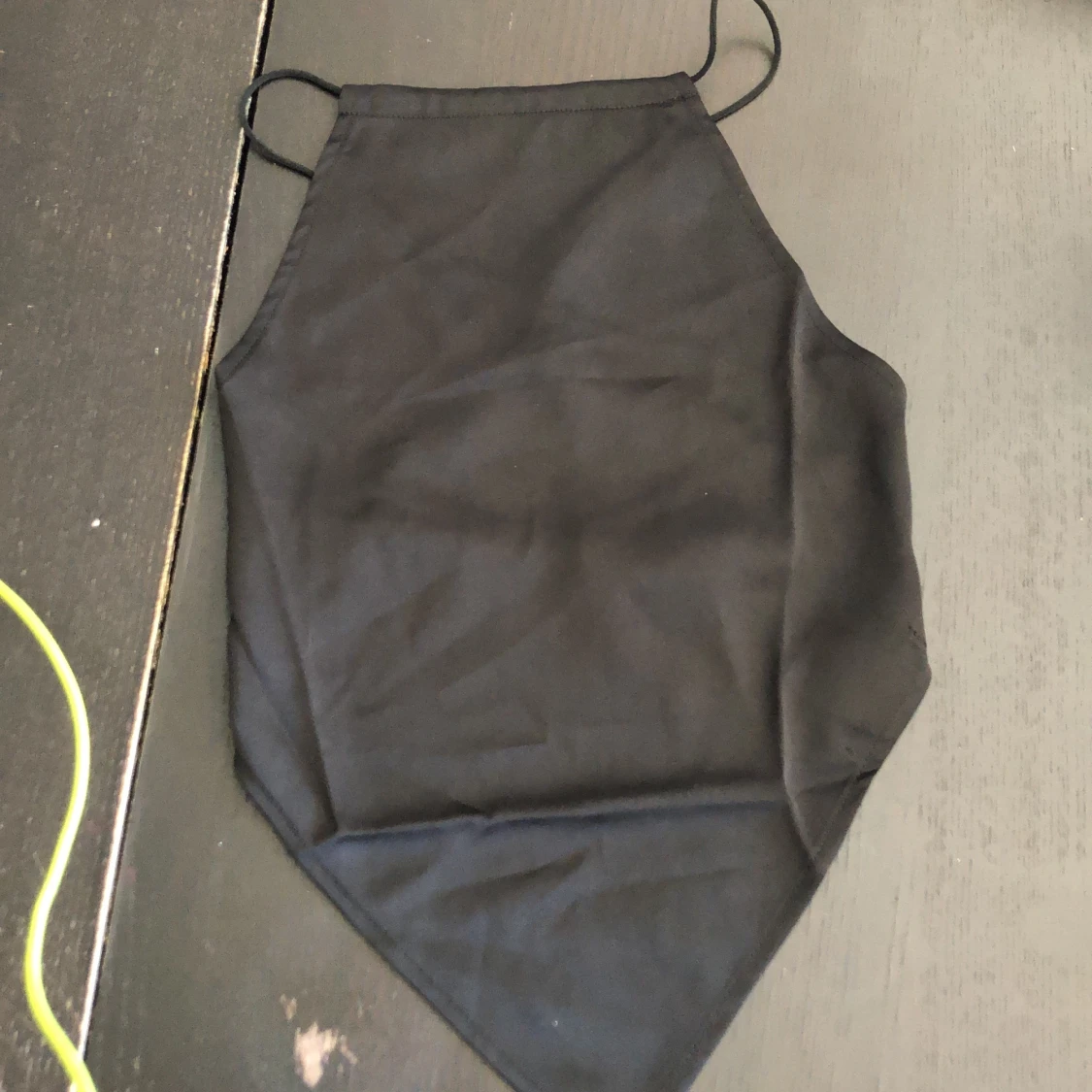 Svart linne lite rygglös