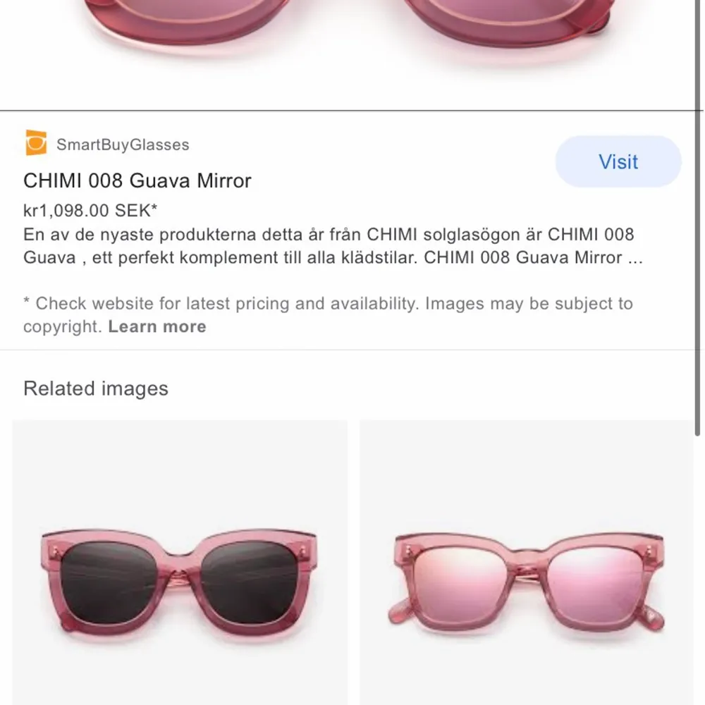 Chimi eyewear solglasögon i Guava och formen 008. Fodral och låda följer med. Köpa för 1000kr på chimis egna butik i Stockholm . Accessoarer.