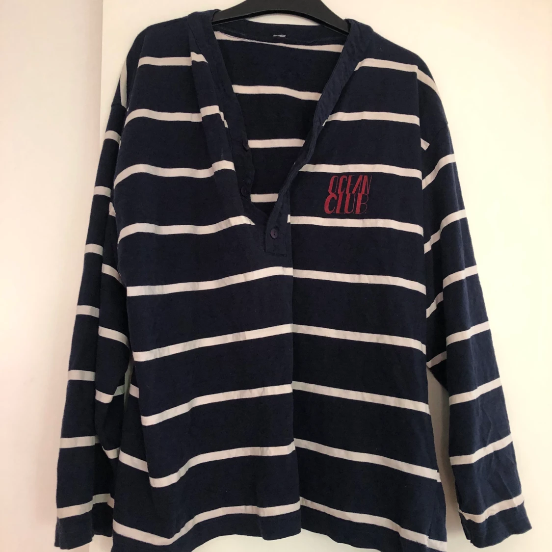 Jättefin randig tröja - second hand