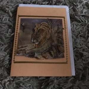 Kort med kuvär  - Ett orange/Berts kort med et lejon på. Kuvär ingår