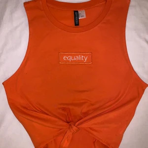 Knot Crop Top - H&M Divided Equality Orange Knot Crop Top