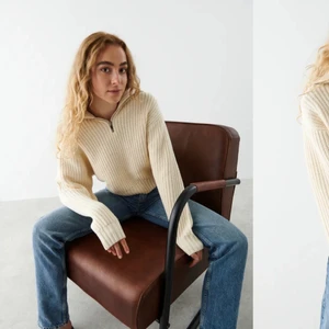 Stickad tröja - Jättefin stickad tröja från Gina. Säljer då jag inte använder den. Använd ca 2-3 gånger. Storlek L men väldigt liten i storleken och passar en S/M✨