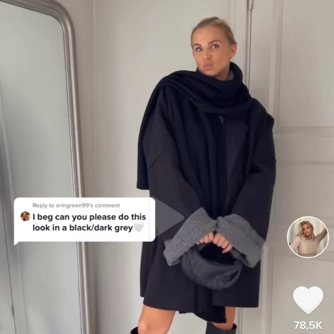 Stickad klänning - 90