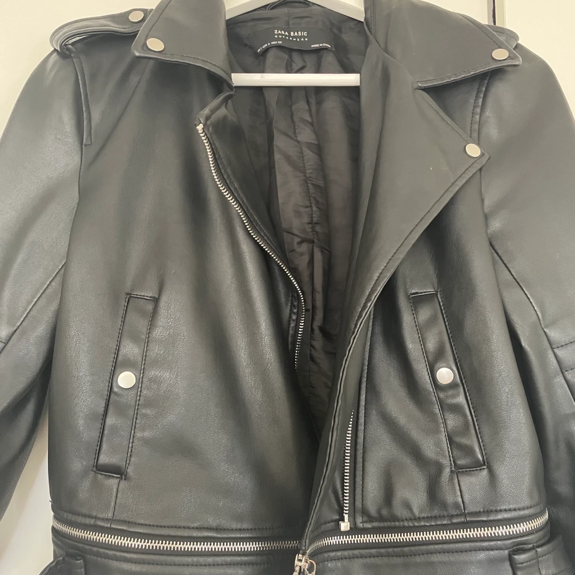 Zara läder jacka