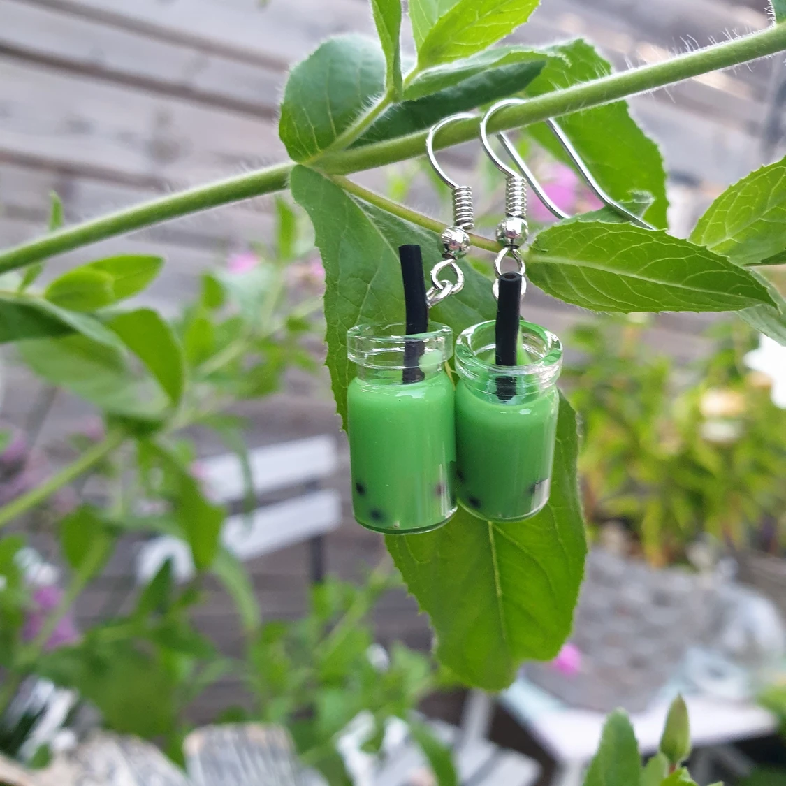 Bobba tea örhängen!