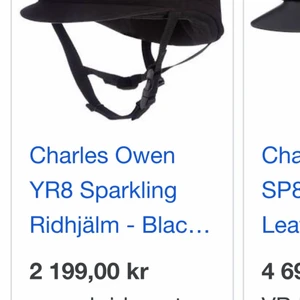 Charles owen - Jag säljer min Charles owen hjälm i färgen svart, den är i storlek 56 och den är använd men fin i skicket😊 PRIS KAN DISKUTERAS kom även privat för egna bilder