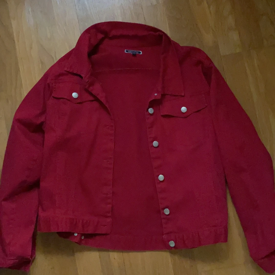 Röd höstjacka - 90