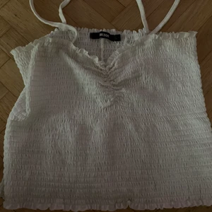 White top  - Cute white top that is L but fit M as well! 