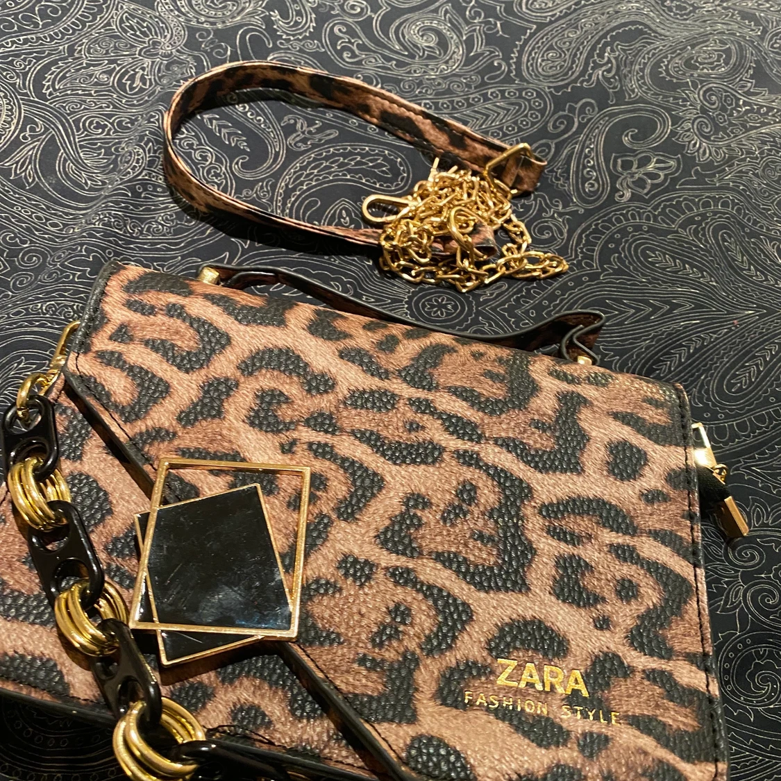 Leopard väska zara