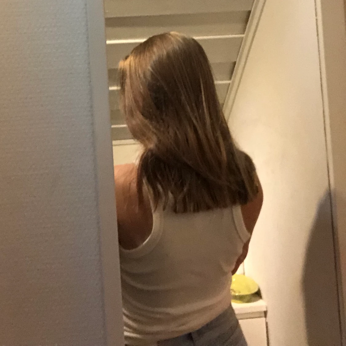 Vitt/creme vit linne - 90