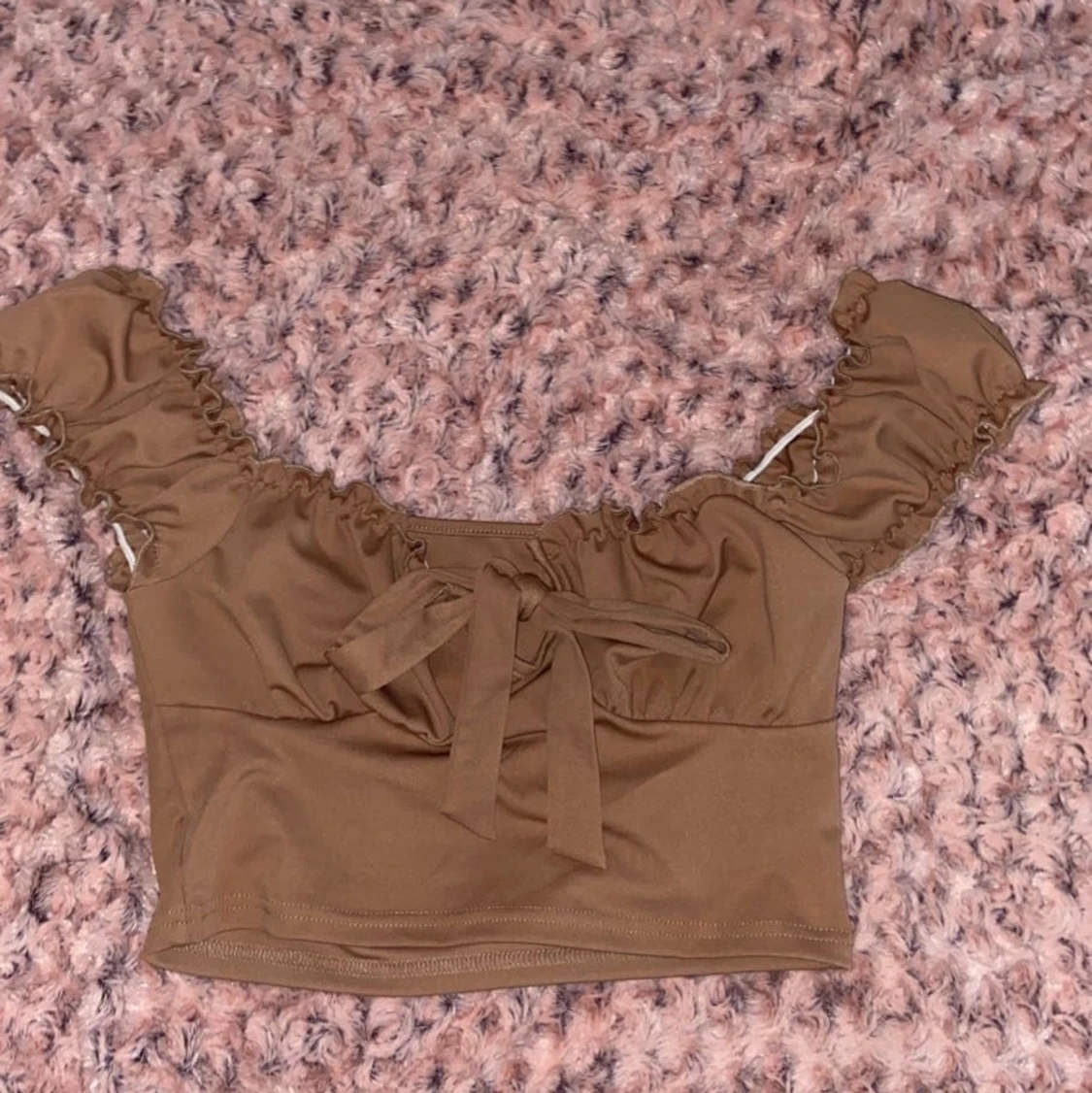 Snygg Brun/beige topp stl S - 90