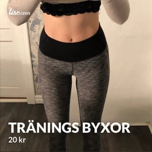 Träningsbyxor - Sköna träningsbyxor med mjukt och skönt material, vet tyvärr inte storleken men passar mig som är runt 167 och har långa ben👍 20kr + frakt💕