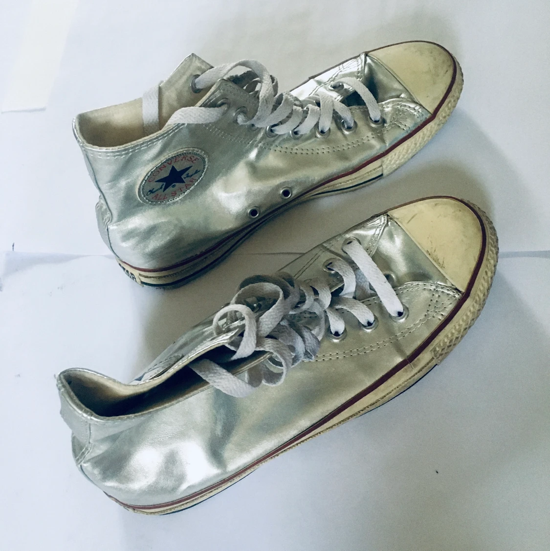 Höga Converse Silver strl 41