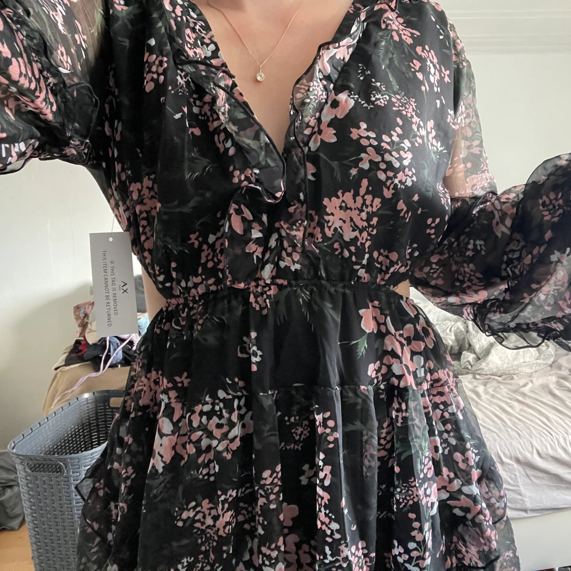 Blommig klänning - 90