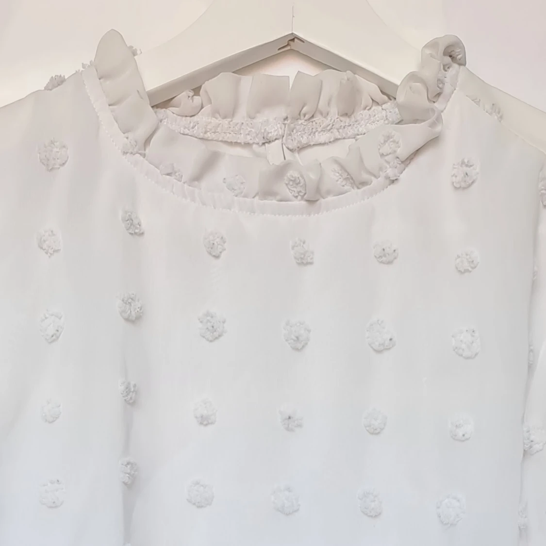 Elegant vit blus - 91