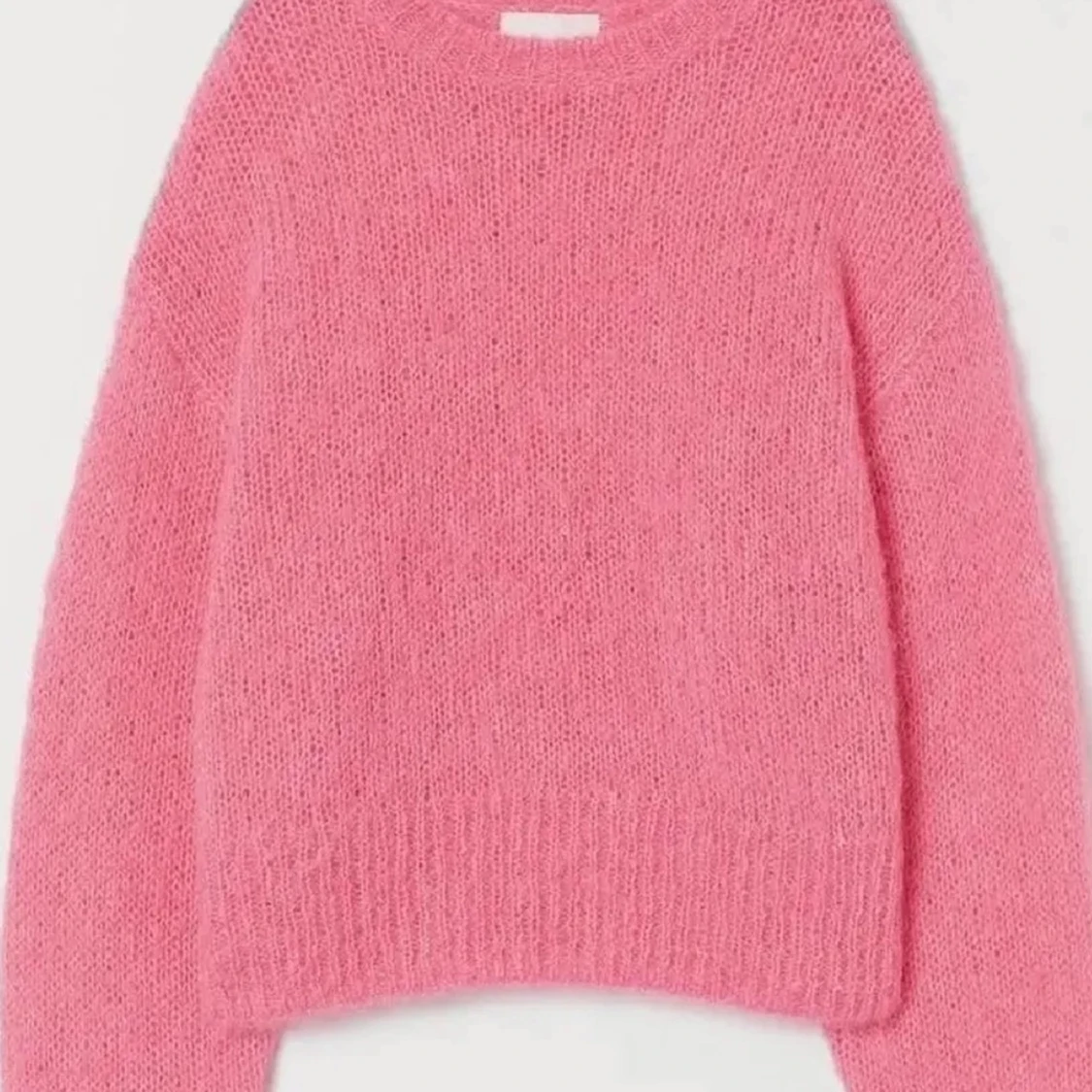 rosa stickad tröja - 90