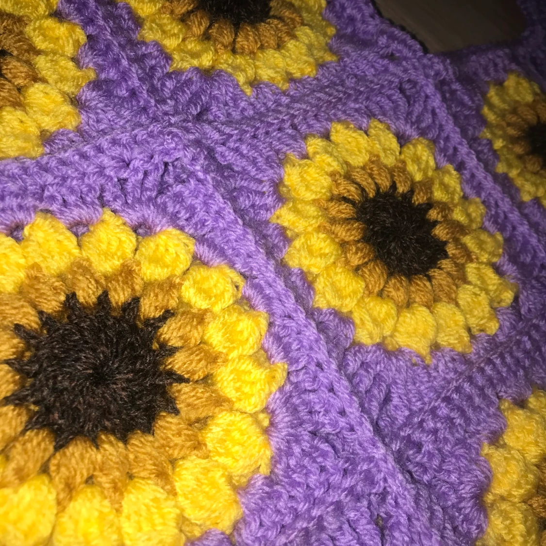 Virkad solrosväska - 90