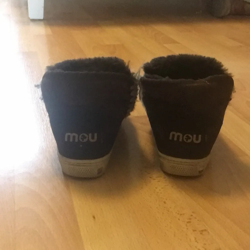 Brown mou boots, in good conditions.. Skor.