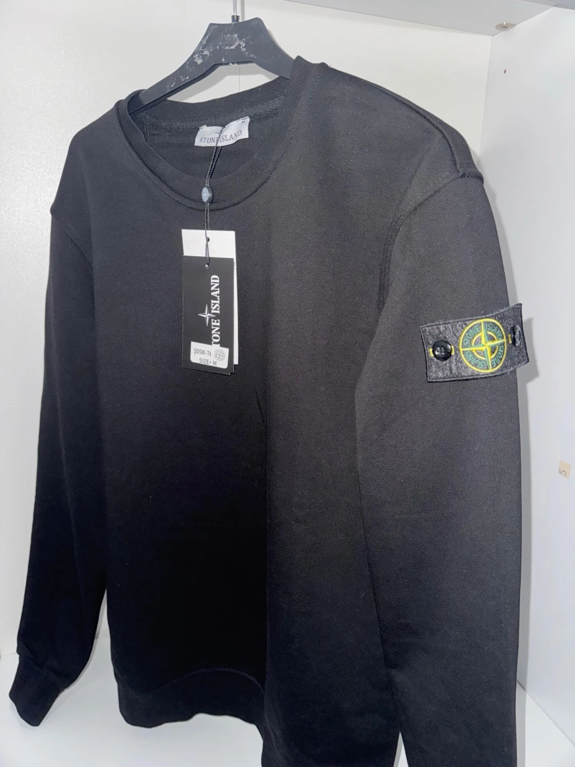 Svart sweatshirt från Stone Island